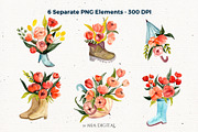 Flower Planter, Rain Boot, Umbrella, an Illustration by Mia Digital (Thumbnail 3 of 6)