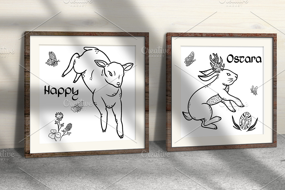 Ostara, Spring, Easter Clipart Pack, a Seasonal Illustration by Ashley Katrina (Photo 22 of 22)