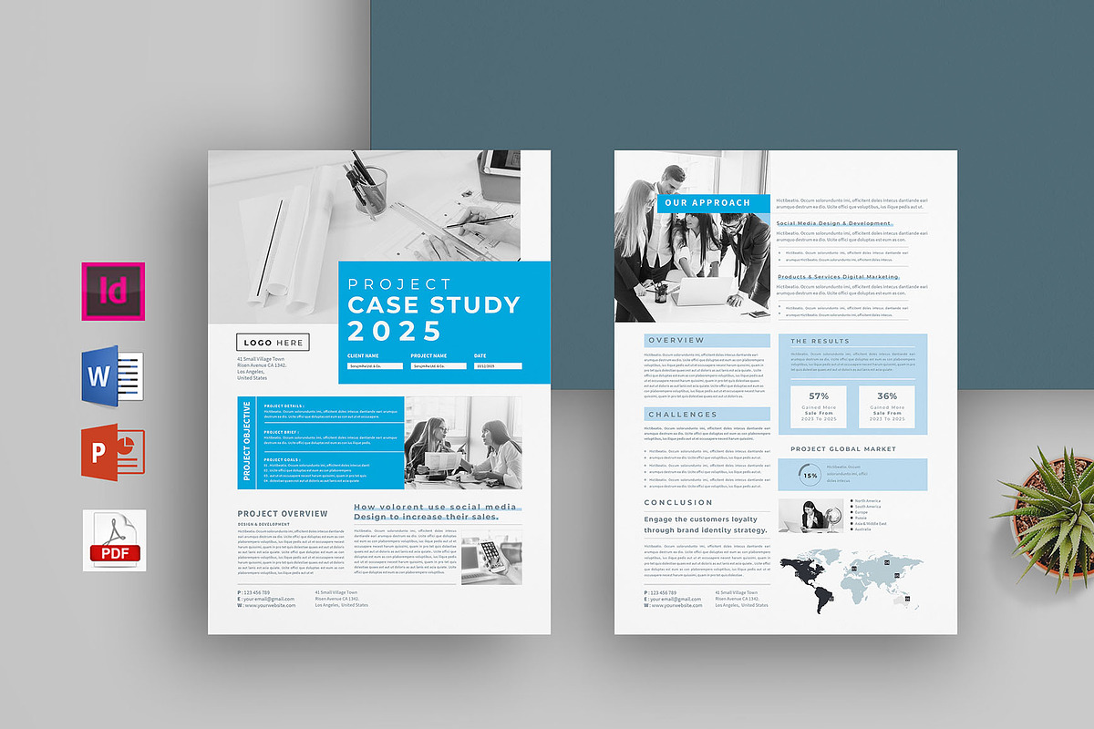 Project Case Study | Word & Indesign, a Flyer Template by obayes (Photo 1 of 4)
