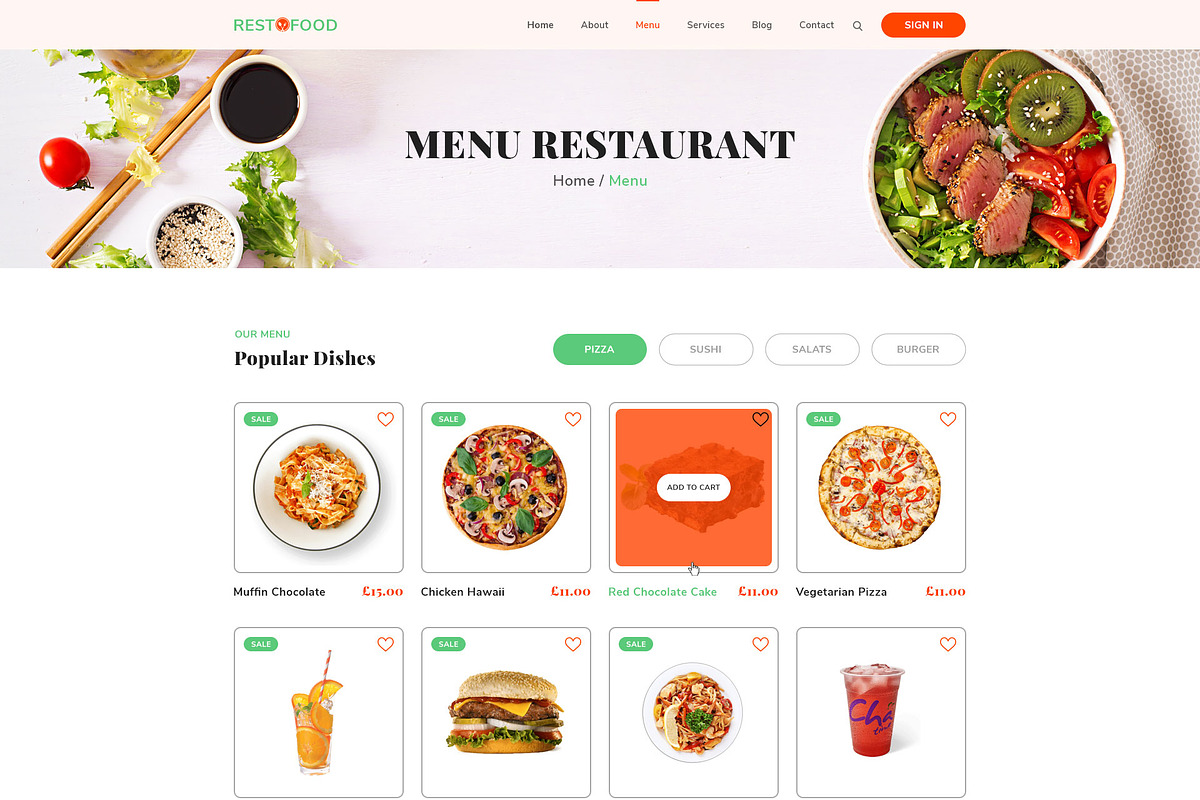 Restaurant food template design, a Templates & Theme by Neha Guleria (Photo 5 of 7)