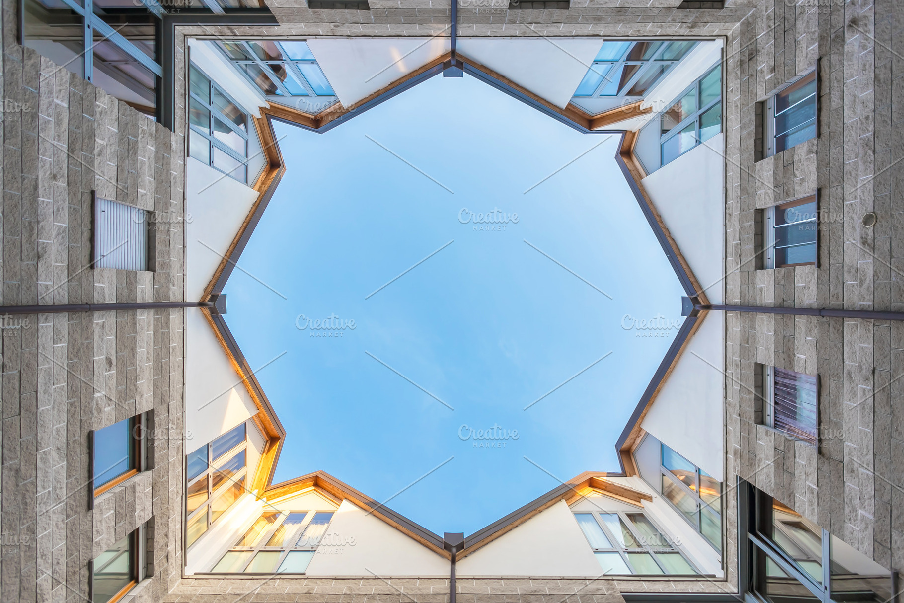 Building bottom view, an Architecture Photo by KYNA STUDIO