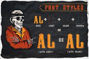 Hell Rider font + 6 t-shirt designs, a Serif Font by Heather_insane (Thumbnail 3 of 6)