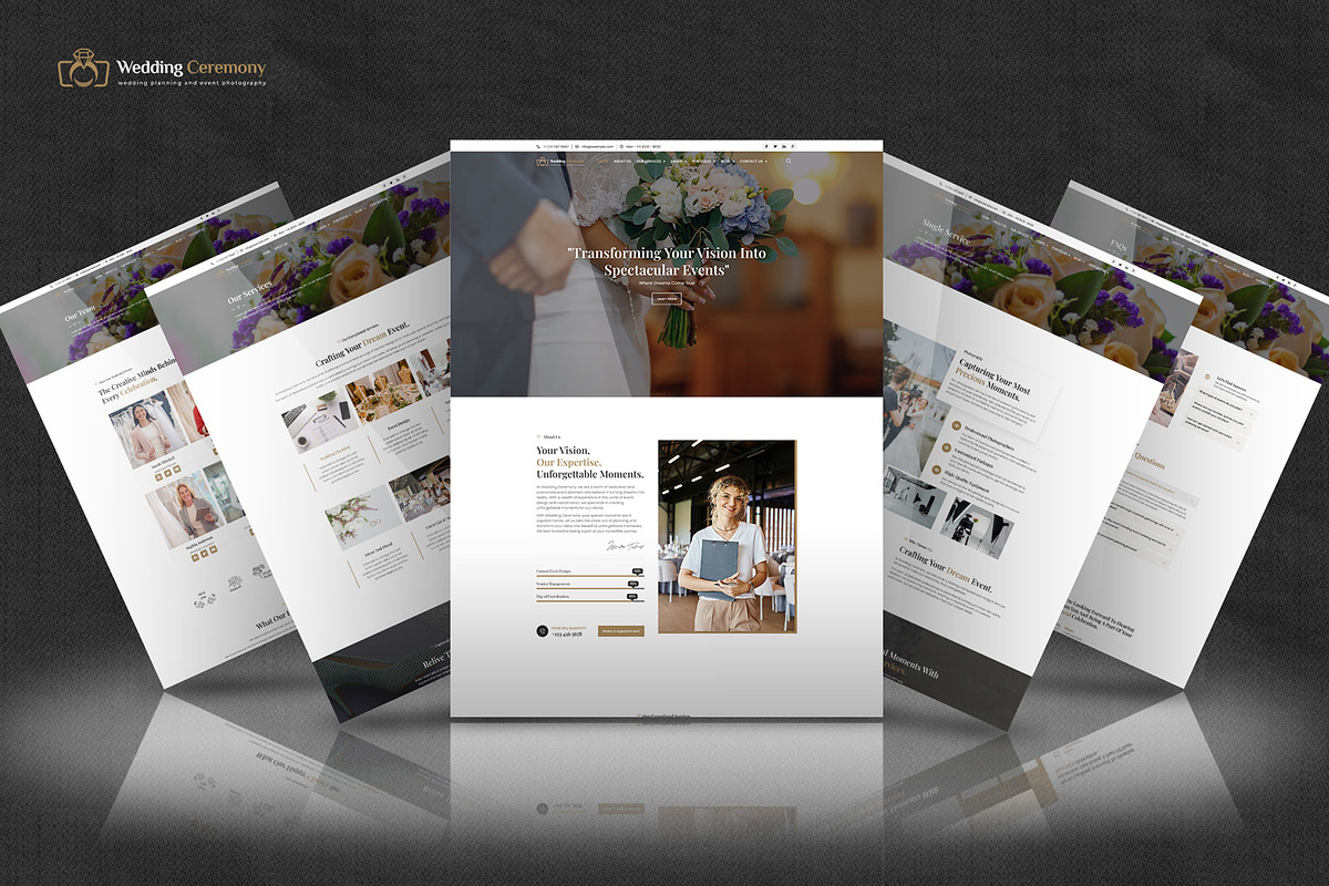 Wedding Ceremony - Elementor Pro Kit, a Websites & App Template by Select Agency Designs (Photo 3 of 7)