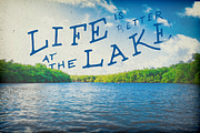Lake Life Lettering Pack, a Seasonal Illustration by JoshuaRed Design (Thumbnail 3 of 5)
