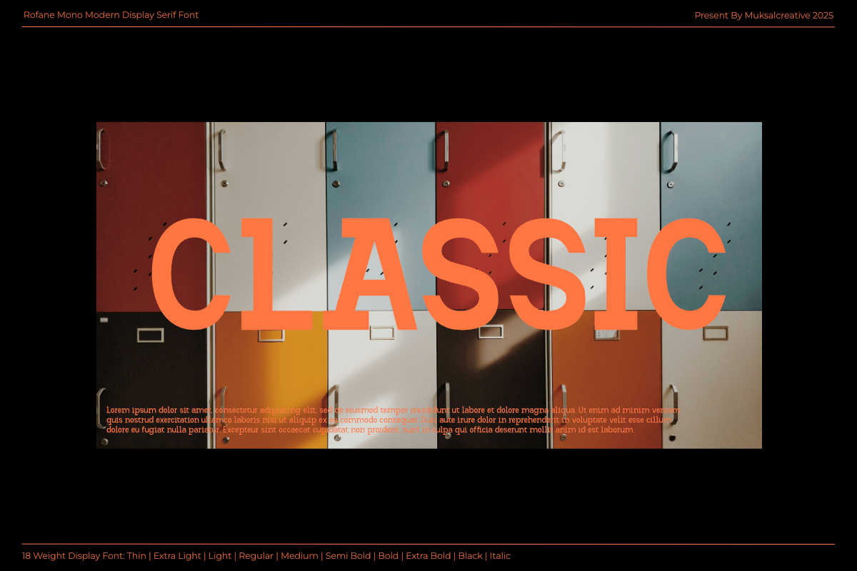 Rofane Mono, a Serif Font by Muksal Creative (Photo 4 of 13)