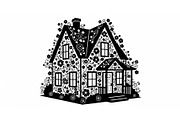 Cute House Silhouette Bundle, an Illustration by Designs_River (Thumbnail 8 of 31)