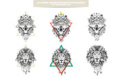 All tribal goods BUNDLE, an Animal Illustration by AnastasiaFears (Thumbnail 5 of 17)