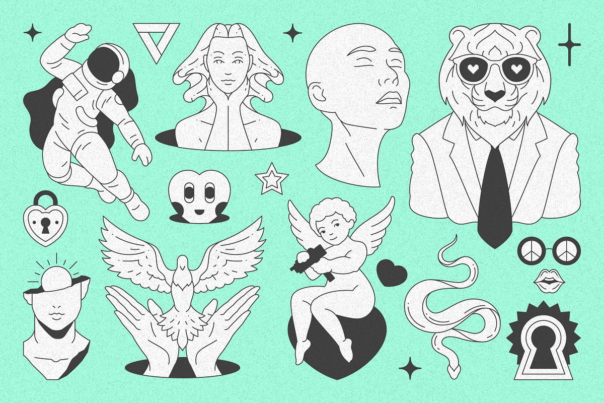 Y2K Illustrations and Elements Set, an Object Illustration by Vasya Kobelev (Photo 13 of 17)