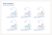 Lounge Laptop Work Man Relaxed Lamp, a Graphic by PixelBender (Thumbnail 2 of 5)
