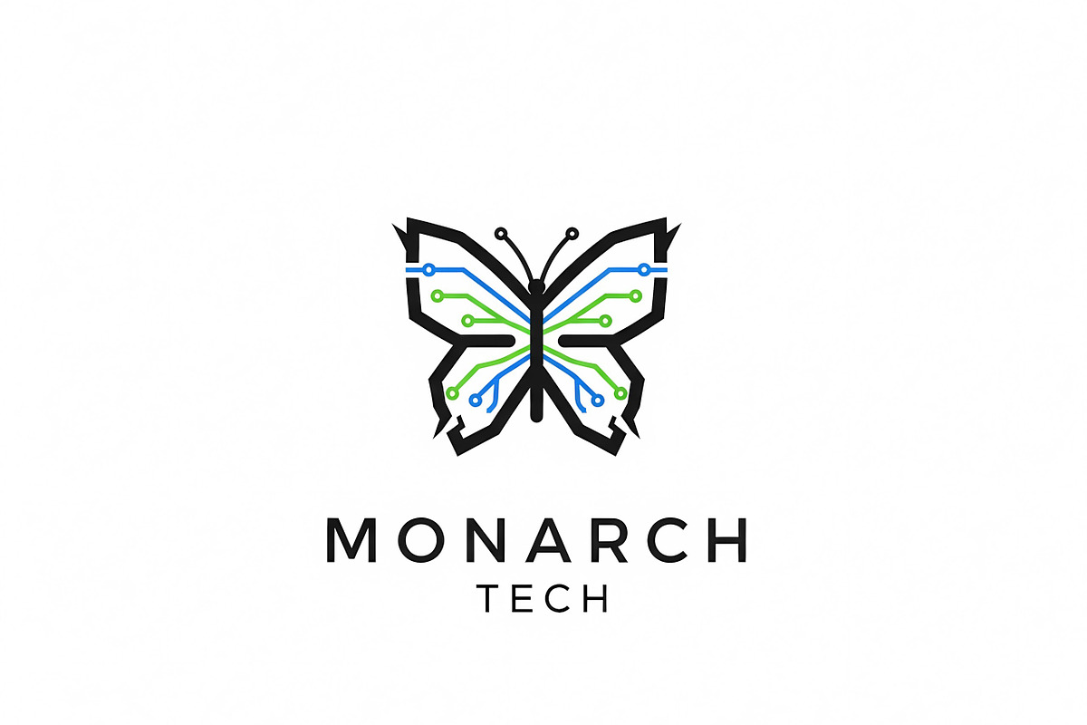 Monarch Tech Butterfly, a Branding & Logo Template by Logocreative (Photo 2 of 2)