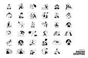 Online Shopping vector illustrations, a Templates & Theme by Grivina's shop (Thumbnail 17 of 26)