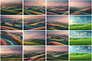Hills Landscape Wallpaper, a Wallpaper Graphic by Forhadx5 (Thumbnail 5 of 5)