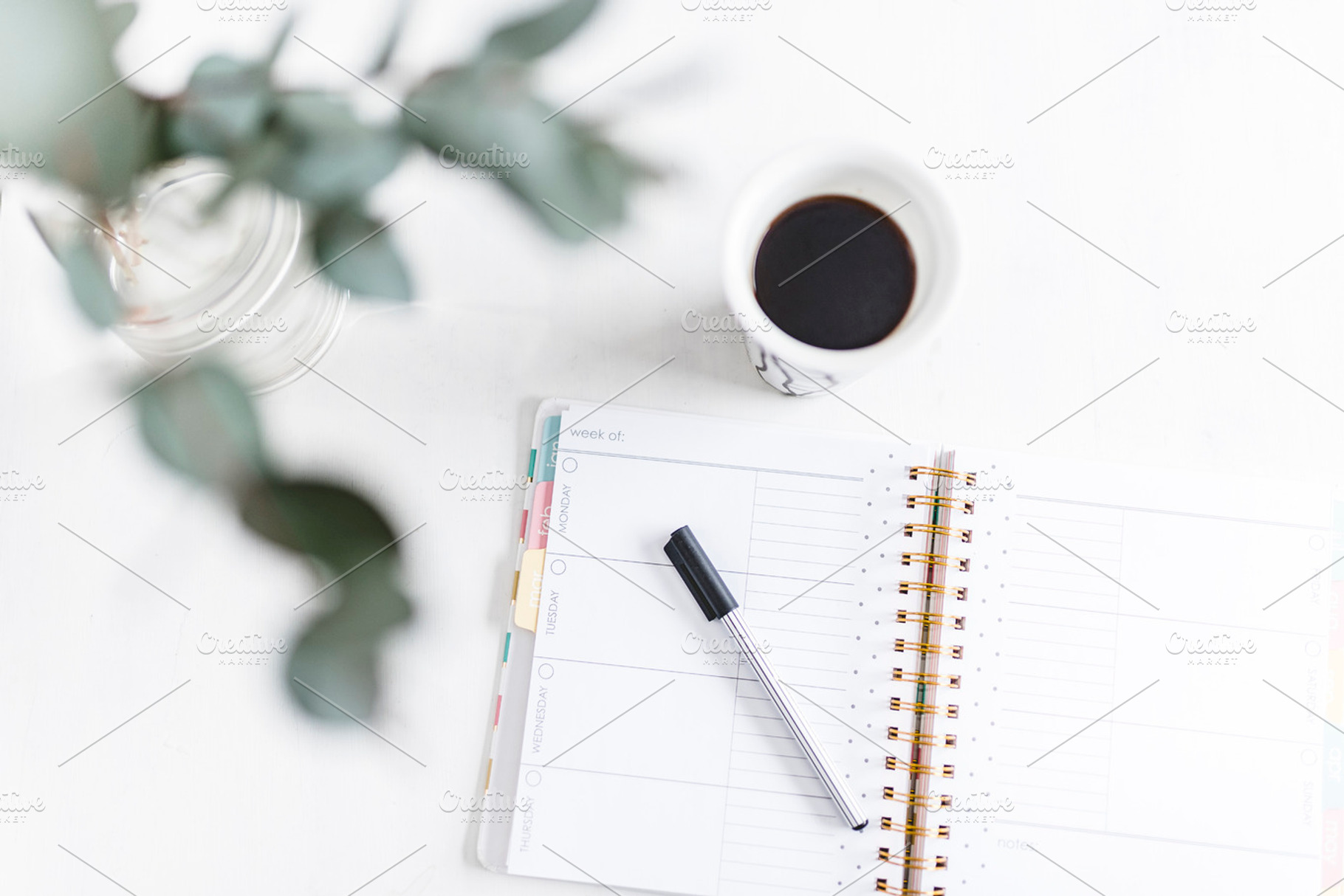 Coffee break and calendar, a Business Photo by EKL photo