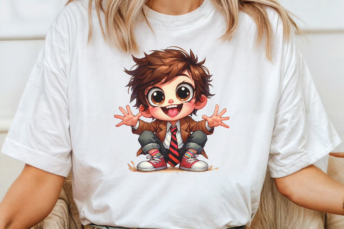 Funny Cartoon Quirky Girls Clipart, an Illustration by CraftArtStudio (Photo 4 of 6)