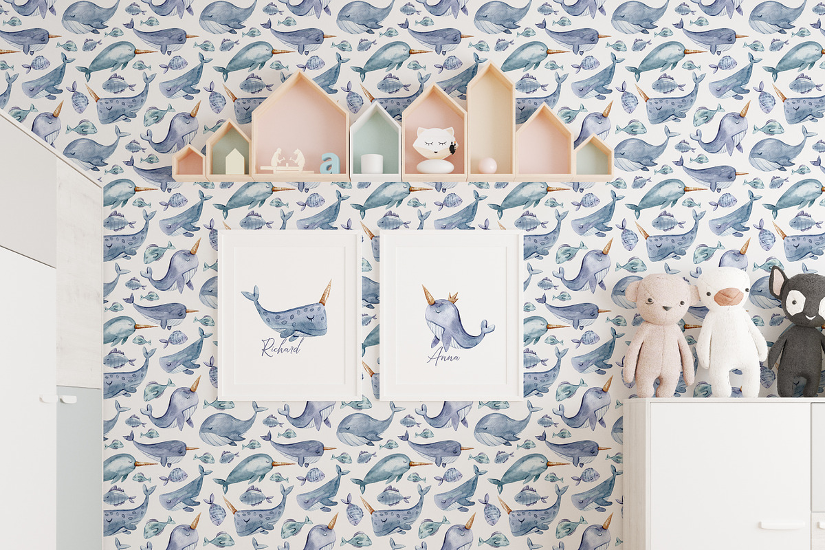 SALE! Watercolor nautical collection, an Animal Illustration by Tiana Geo (Photo 8 of 27)