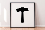 Hammer Silhouette SVG #2, a Work Illustration by newminddesign (Thumbnail 5 of 5)