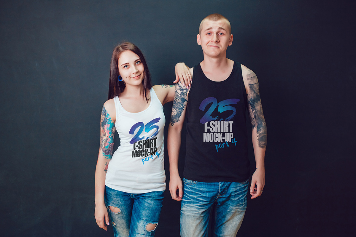25 T-Shirts Mock-Up (Part 4), a Shirt Mockup by Freeman Studio (Photo 9 of 32)