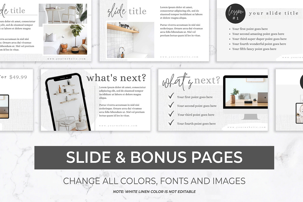 Webinar & Course Slide Deck Template, a Presentation Template by Thirty One Palms Studio (Photo 6 of 10)