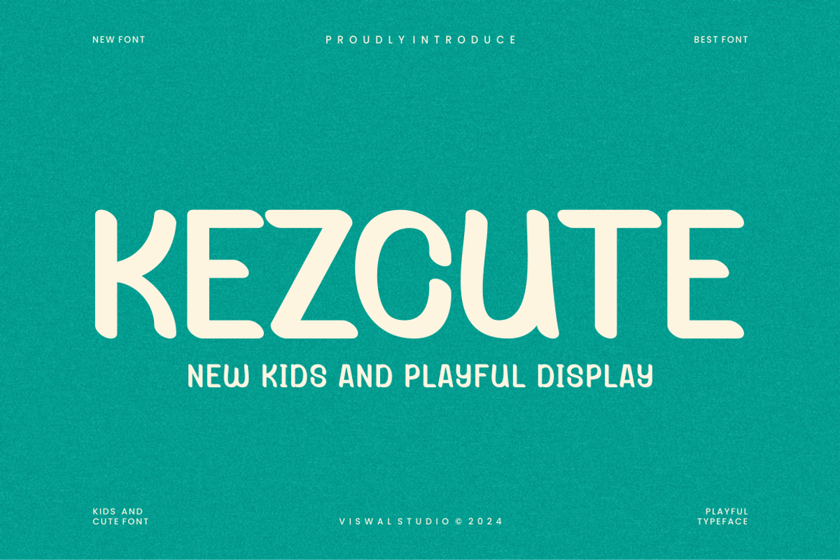 Kezcute - Playful Font, a Handwritten Font by Viswal Studio (Photo 1 of 7)