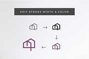 Minimalist House Logo Icons, a Branding & Logo Template by Vanem Studio (Thumbnail 7 of 7)