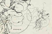Bracquemond Flower Overlays, a Texture Graphic by Lilithcollageart (Thumbnail 9 of 10)