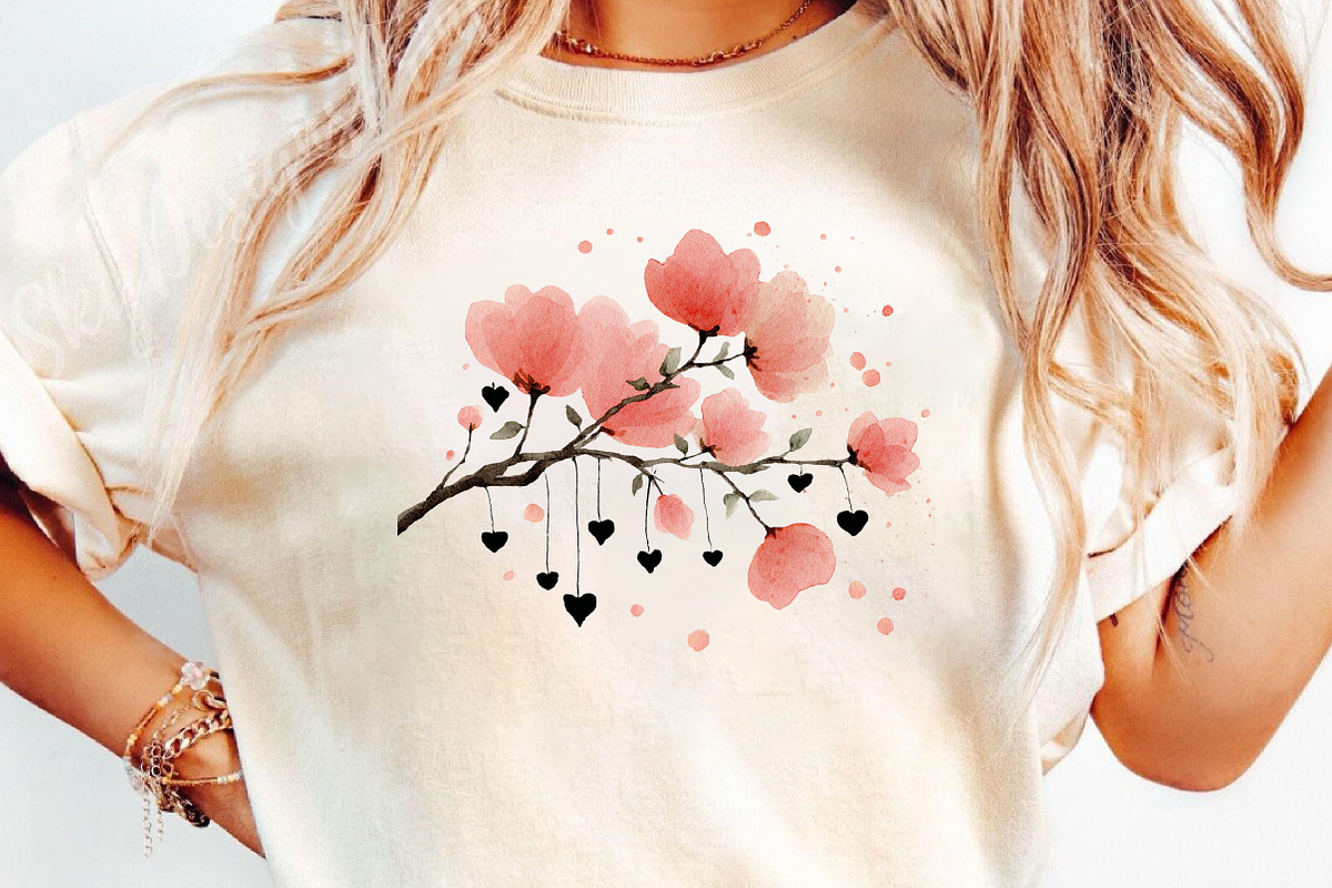 Hanging Rose Strings Sublimation, an Illustration by Designworld (Photo 4 of 8)