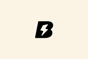 letter B Bolt Logo Vector Design, a Branding & Logo Template by Vectoryzen (Thumbnail 1 of 2)