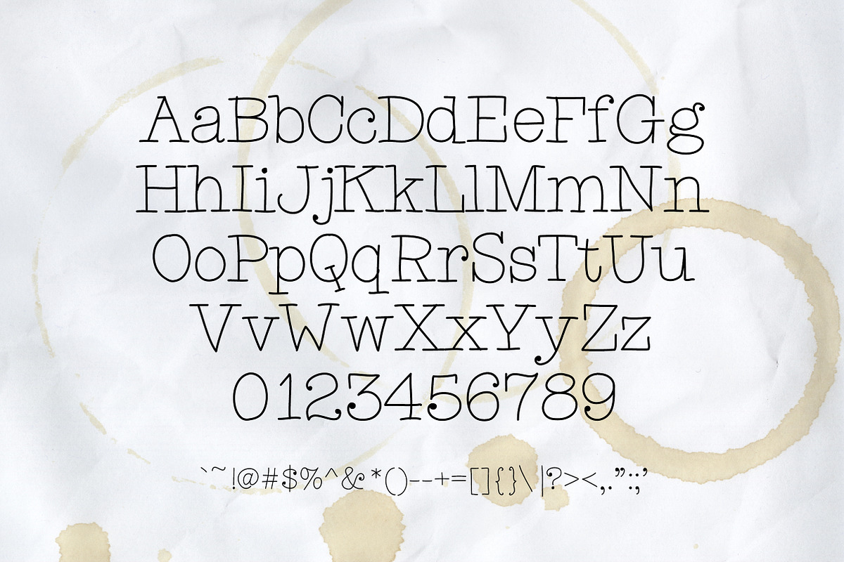Dunling: A Handmade Serif Font preview 2