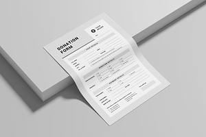 Donation Form MS Word & Indesign