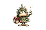 Artistic Funny Christmas Clipart, a Seasonal Illustration by Design Art (Thumbnail 4 of 4)