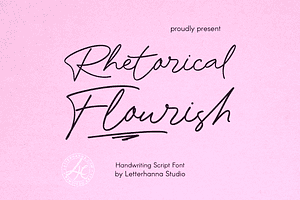 Rhetorical Flourish Font