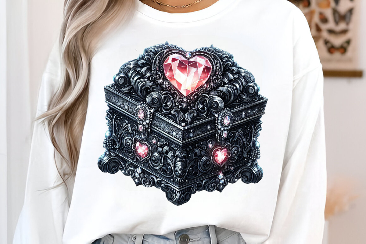 Gothic Valentine Clipart Set, an Illustration by SinaCreation (Photo 9 of 11)