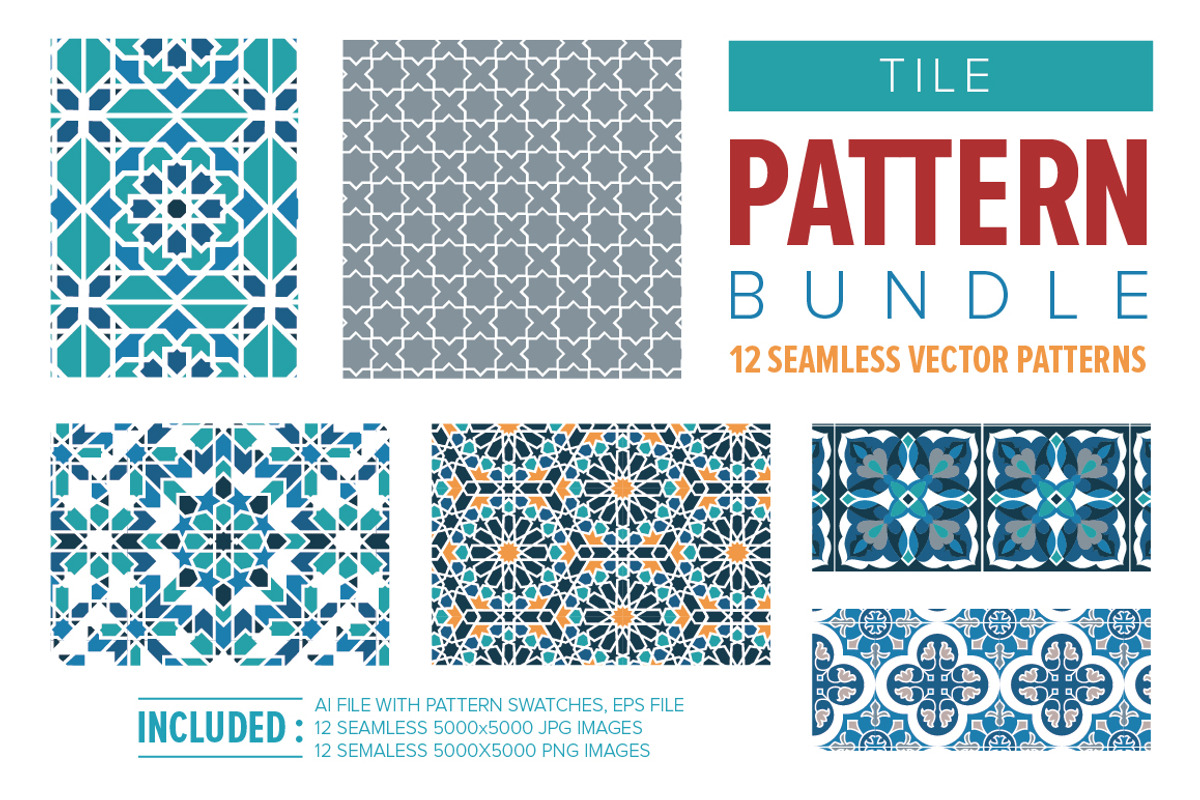 TILE Pattern Bundle, a Pattern Graphic by Anugraha Design (Photo 5 of 7)