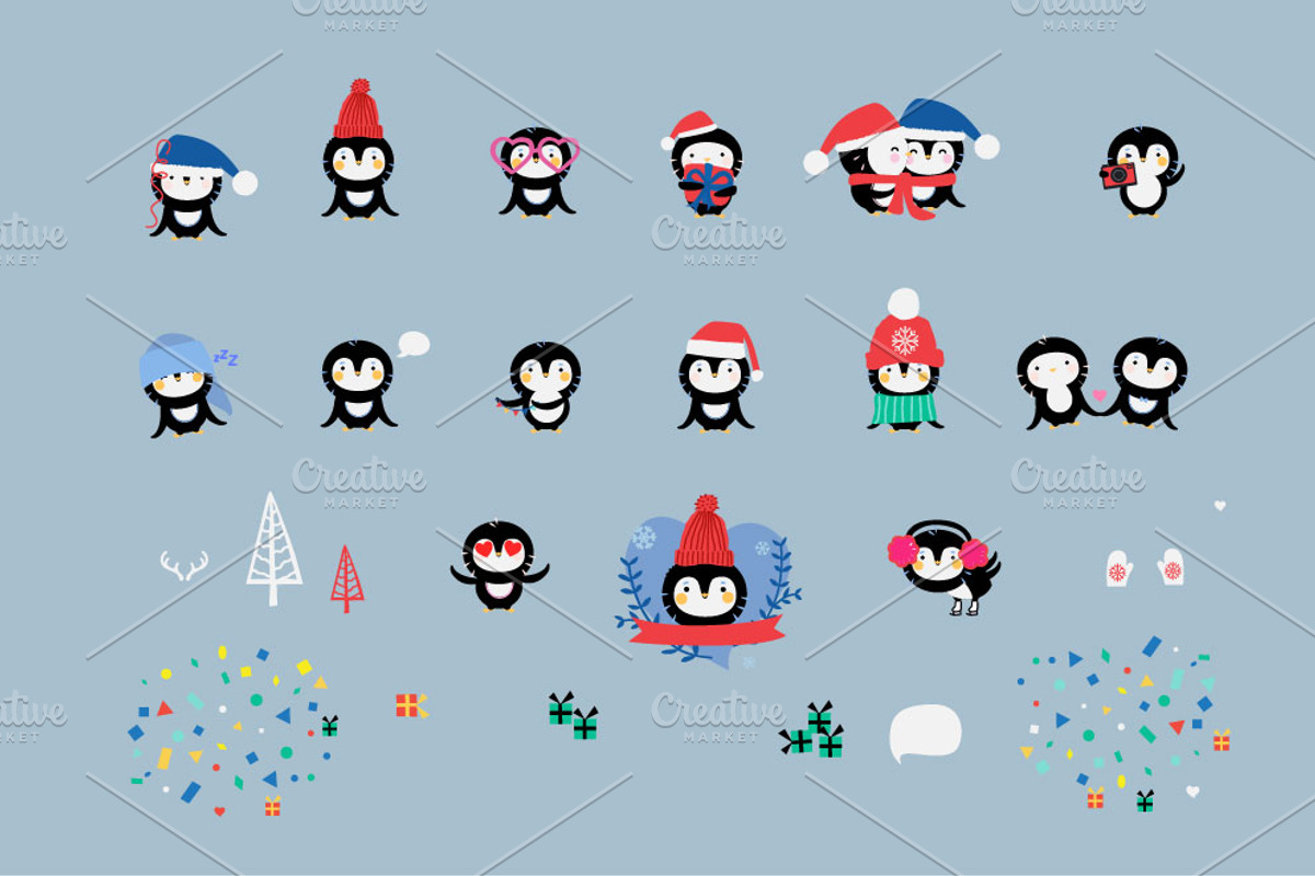 Cute Penguins, an Animal Illustration by Alena (Photo 5 of 6)