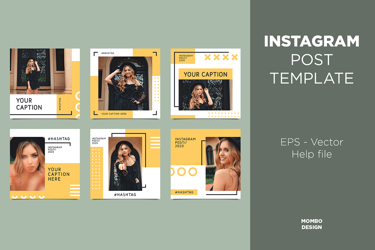 Instagram Posts Template, a Social Media Template by The G! Design (Photo 1 of 2)