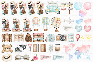 Travel The World Watercolor Set