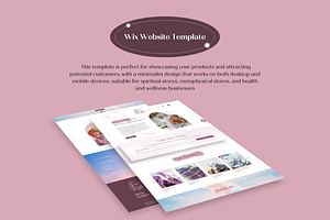 WIX Website Template Spiritual Pink