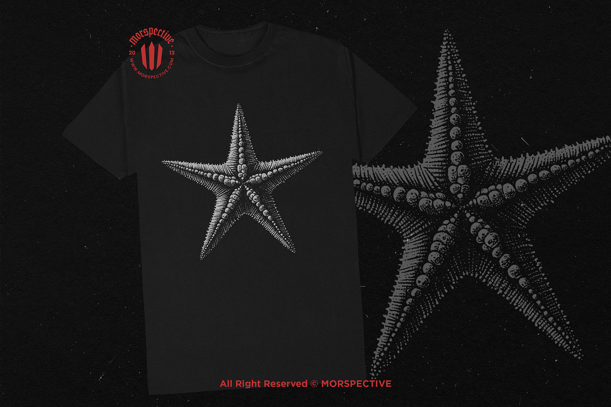 10 Bundle Dark Art Starfish Ocean, an Illustration by Morspective (Photo 2 of 7)