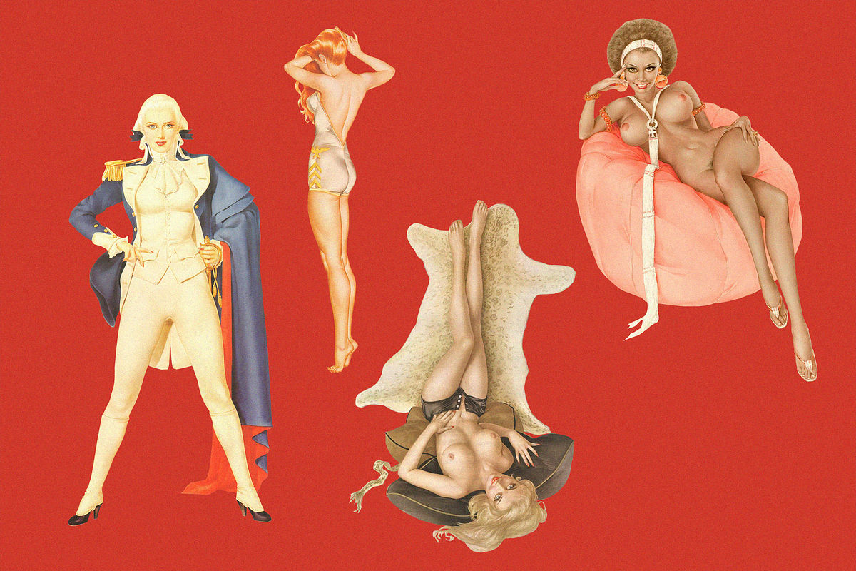 Varga Girls-Vinatge Illustrations, an Illustration by Lilithcollageart (Photo 3 of 8)