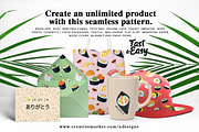 Sushi Seamless Pattern, a Pattern Graphic by NDesigns (Thumbnail 4 of 4)