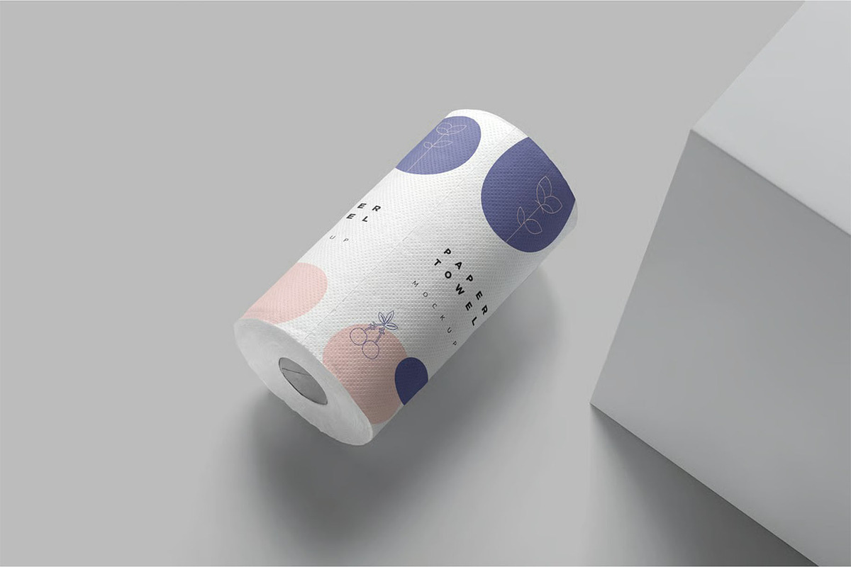 Kitchen Tissue Paper Roll Mockups, a Household Mockup by megostudi0 (Photo 4 of 6)