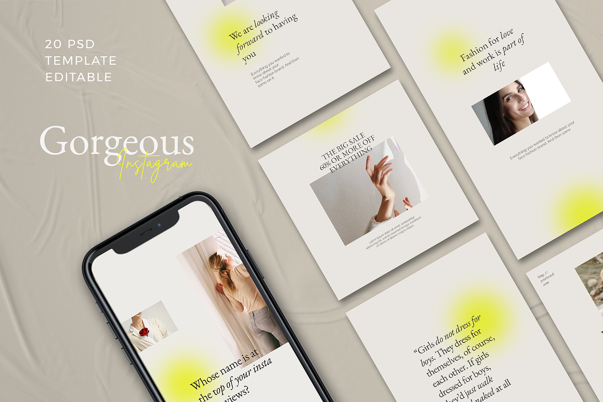 Gorgeous - Instagram Stories & Post, a Social Media Template by Creatchees.std (Photo 1 of 6)