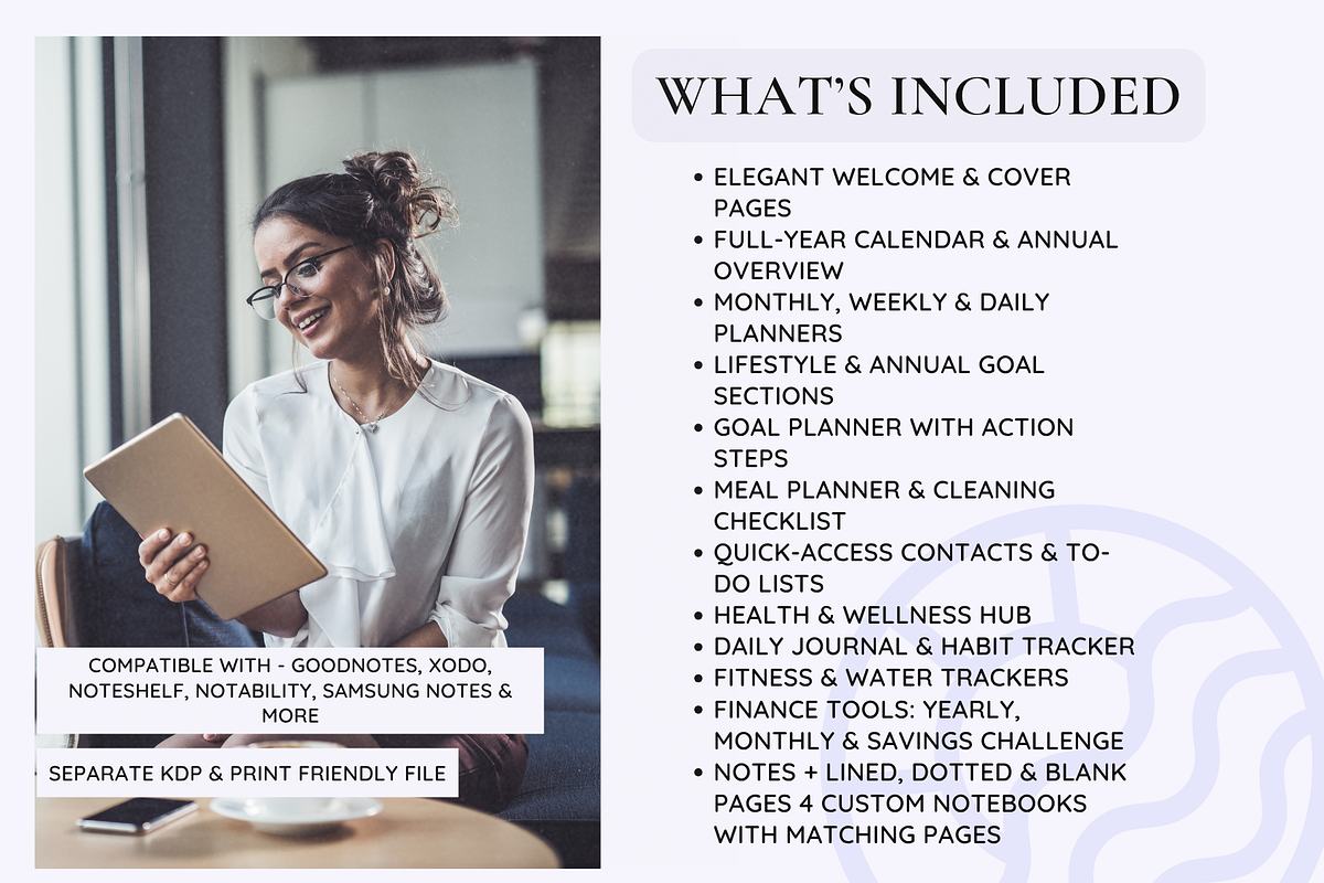 Undated Digital Planner (PLR License) preview 4