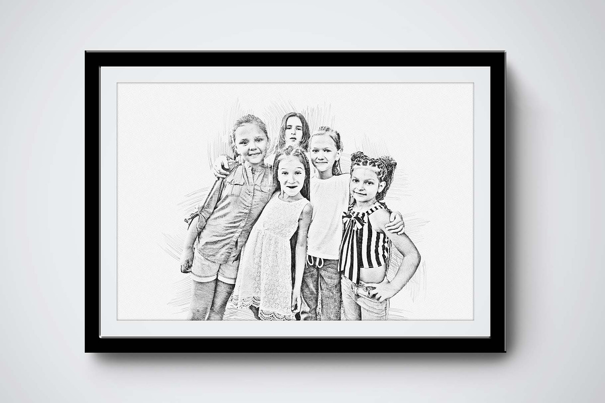 Pencil Sketch Photoshop Action, an Action Add-On by MRI STUDIO (Photo 10 of 14)