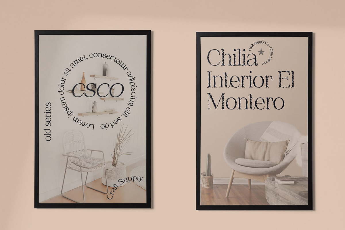 Chilia Unfocus, a Serif Font by Craft Supply Co. (Photo 4 of 8)