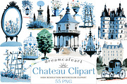 Chateau Clipart - Vintage Doodles, an Illustration by DreamCafeArt (Thumbnail 1 of 8)