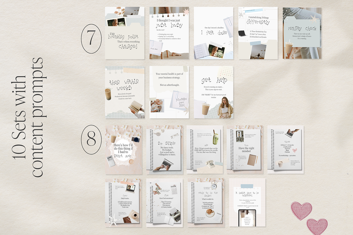 Whimsy Instagram Carousels Canva, a Social Media Template by Tabitha Emma (Photo 5 of 11)