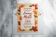 Fall Wedding Invitation Suite, an Invitation Template by The Good Store (Thumbnail 2 of 4)
