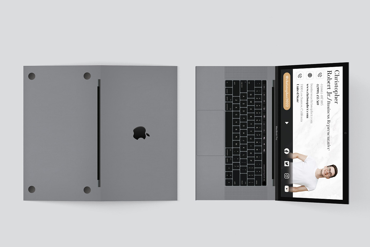 Folded Business Card Representative, a Business Card Template by TheFeture (Photo 4 of 5)