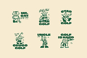 Mascot Golf Graphic, a Sport Illustration by Skilline Supply Co. (Thumbnail 7 of 13)